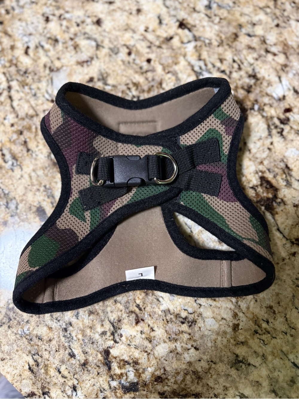 Camouflage Soft Mesh Dog Harness - Brown/Green Camo